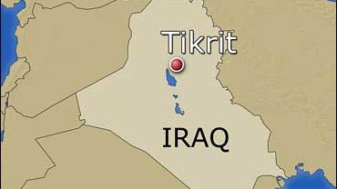 map of Tikrit, Iraq 