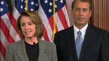 House Speaker Nancy Pelosi and Republican Minority Leader John A. Boehner 