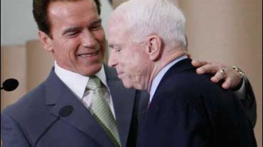 Arnold Schwarzenegger and John McCain 