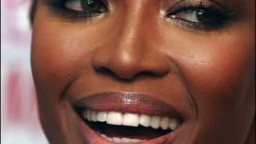 British model Naomi Campbell 