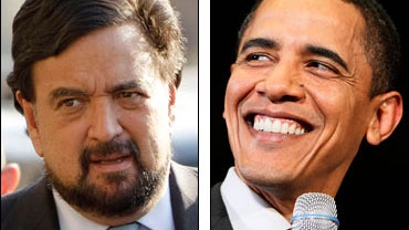 New Mexico Gov. Bill Richardson and Democratic presidential hopeful, Sen. Barack Obama 