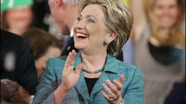 Democratic presidential hopeful Sen. Hillary Rodham Clinton 