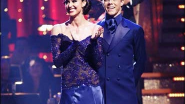 Shannon Elizabeth and Derek Hough 