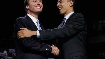 John Edwards and Barack Obama 