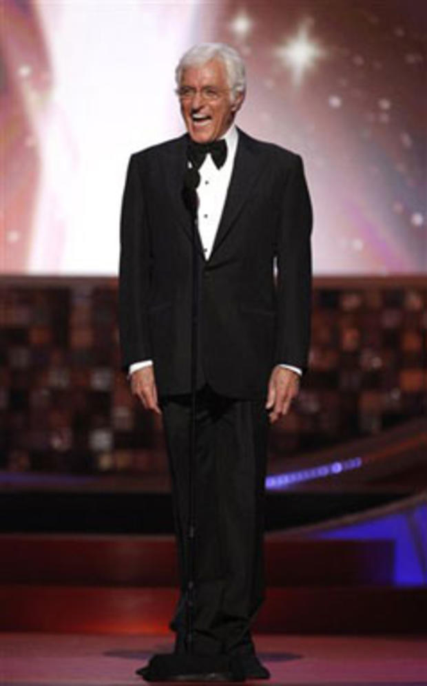 Actor Dick Van Dyke presents the legend award on stage at the TV Land Awards on Sunday June 8, 2008 in Santa Monica, Calif. 