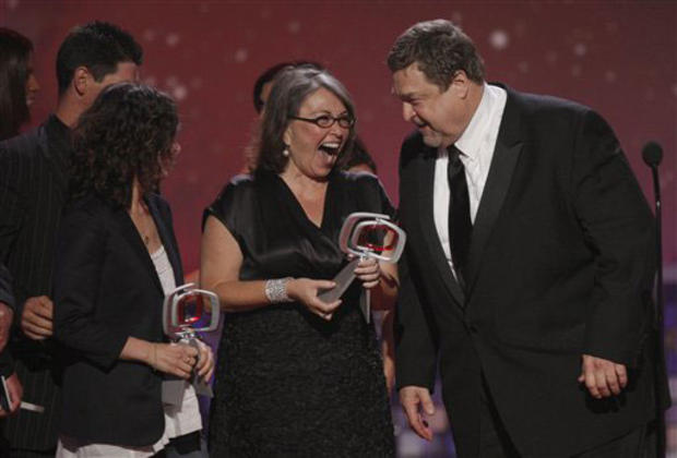 The cast of Roseanne accepts the innovation award at the TV Land Awards on Sunday June 8, 2008 in Santa Monica, Calif. 