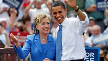 Barack Obama and Hillary Clinton 