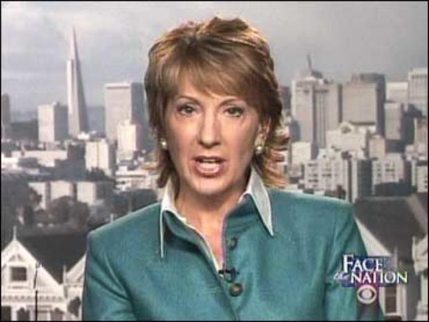 Carly Fiorina on "Face The Nation" 