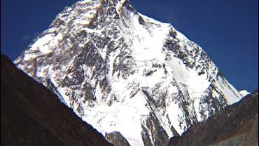 he world's second tallest peak K-2 in northern area of Pakistan 