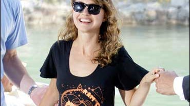 Actress Natalie Portman arrives for a press conference about her film 'Eve' at the 65th edition of the Venice Film Festival in Venice, Italy, Tuesday, Sept. 2, 2008. 