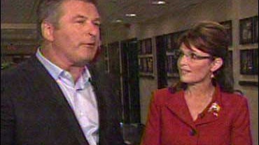 Alec Baldwin and Alaska Gov. Sarah Palin on "Saturday Night Live." 