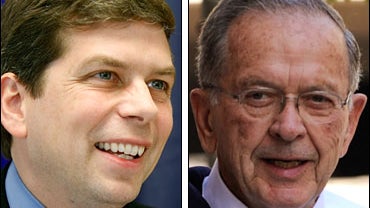 Anchorage Mayor Mark Begich and US Senator of Alaska Ted Stevens 
