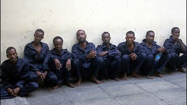 Eight Somali pirates 