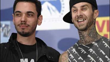 Travis Barker and DJ AM 
