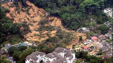  general view of a landslide in Kuala Lumpur, Malaysia 