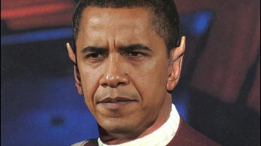 Obama as Mr. Spock 