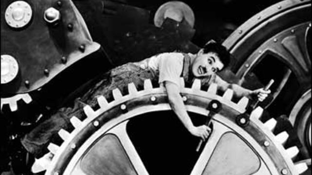 Charlie Chaplin in "Modern Times" (1936) 