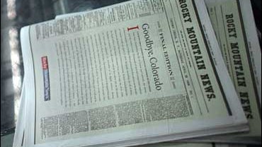 Final edition of the Rocky Mountain News 