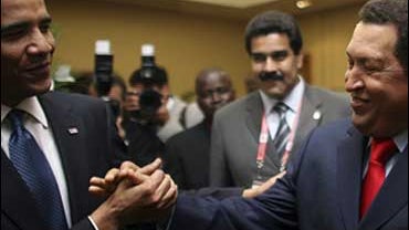 Obama-Chavez handshake 