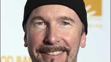 U2 guitarist The Edge, David Evans 
