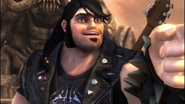 Jack Black in  "Brutal Legend" video game 