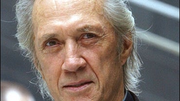 David Carradine, who plays Bill, poses at the Italian premiere of "Kill Bill - Vol. 2" by director Quentin Tarantino, in Rome, Friday, April 23, 2004. (AP Photo/Corrado Giambalvo) 