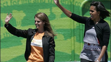 First Lady Michelle Obama and Maria Shriver 