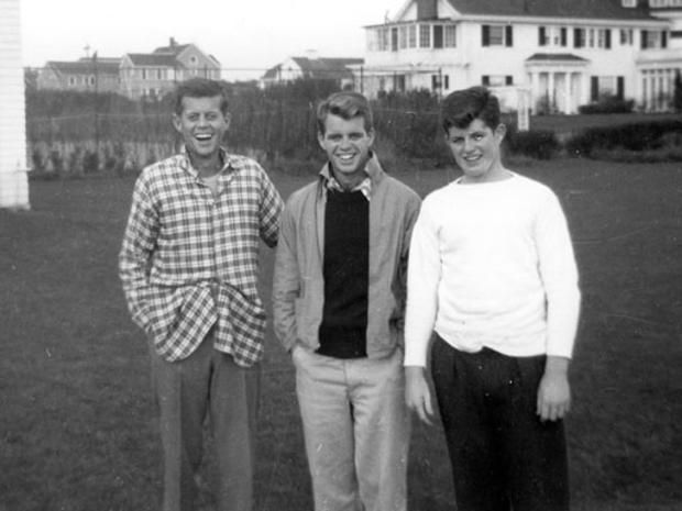 Brothers John, Robert and Edward Kennedy at Palm Beach, Fla., April 1936. 