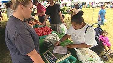 Customer uses food stamps 