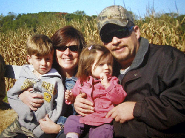 This undated photo provided by the Floral Park Police Department shows Diane and Daniel Schuler with their children Bryan, 5, and Erin, 2. Diane and Erin were among the eight people killed in a fiery crash on Sunday, July 26, 2009, when Diane Schuler plow 
