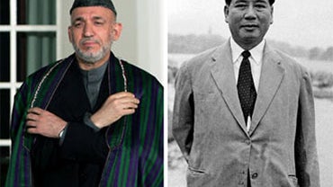 Afghan president Hamid Karzai, left, and South Vietnamese President Ngo Dinh Diem in 1961. 