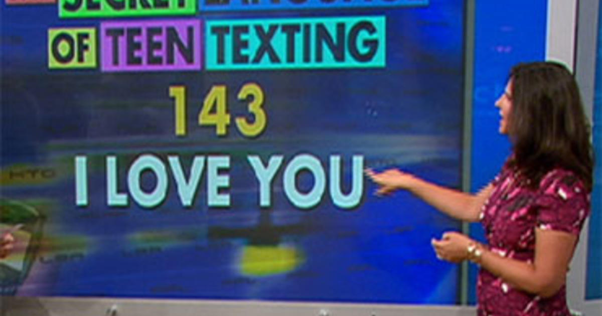 Decoding Teen Text Lingo CBS News