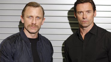Daniel Craig, left, and Hugh Jackman 