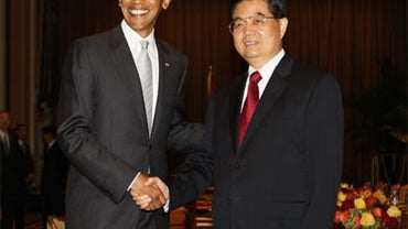 Barack Obama and Hu Jintao 