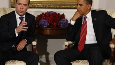 Barack Obama and Dmitry Medvedev 