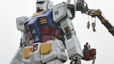 A 60-foot model of popular TV animation character Gundam was erected in a Tokyo park this summer to raise support for the city's bid for the 2016 Olympics. 