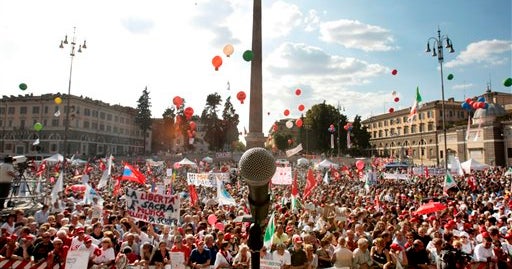 Rally Held In Rome To Defend Press Freedom - CBS News