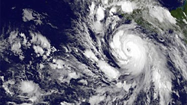 This image provided by NOAA shows Hurricane Rick taken at 2 a.m. EDT Saturday Oct. 17, 2009. 