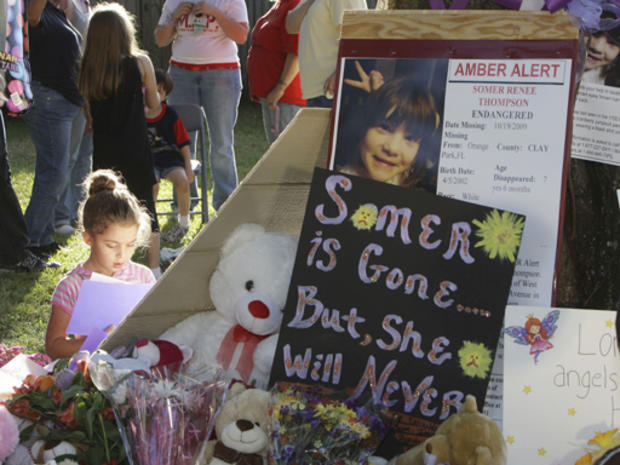 SLIDESHOW - Thursday, Oct. 22, 2009 in Orange Park, Fla. A body found under trash in a landfill is that of 7-year-old Somer Thompson, a north Florida girl who vanished on her walk home from school, authorities said Thursday. 