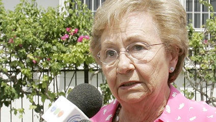 Juanita Castro, the sister of Cuban leader Fidel Castro, talks to reporters Thursday, Aug., 3, 2006 in Miami. "He's not dead. He's very sick, but he's not dead, " said Juanita Castro. (AP Photo/Alan Diaz) 