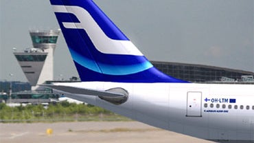 A Finnair A330 Airbus. 