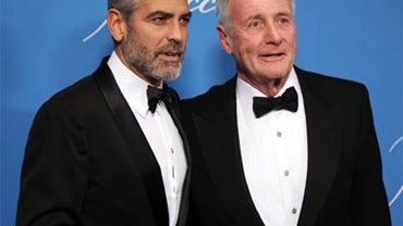 George Clooney and producer Jerry Weintraub 