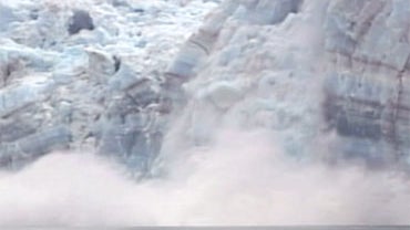 Melting glaciers in Greenland contribute to rising sea levels. 