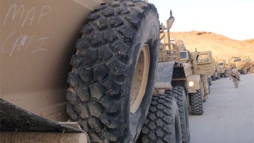 This Dec. 27, 2009 photo shows a mine-resistant ambush protected vehicle, or MRAP, used by the Marines in Iraq, after being checked and designated a Category 1 piece of equipment, meaning it will be sent to U.S. forces in Afghanistan, from al-Asad Air Bas 