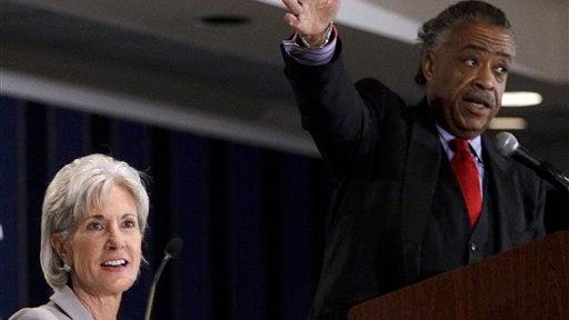 Al Sharpton, Kathleen Sebelius 