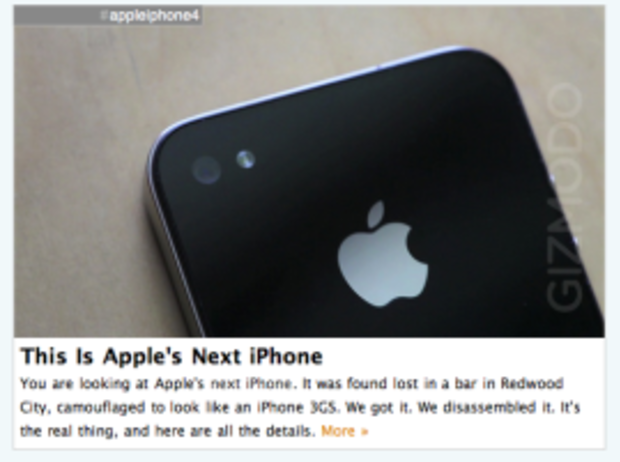 Gizmodo and iPhone 4G 