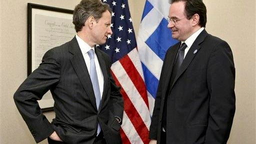 George Papaconstantinou, Timothy Geithner  
