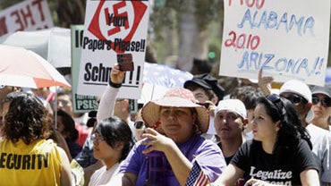 Arizona immigration law protest 