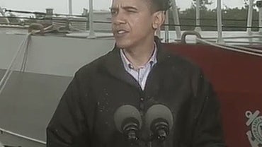 President Barack Obama speaks in Venice, La., of the efforts to deal with the massive oil slick in the Gulf of Mexico Sunday, May 2, 2010. 