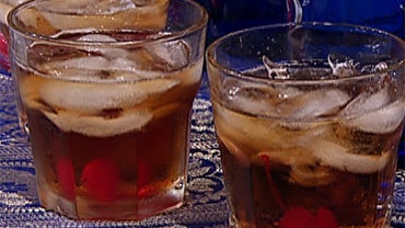 "The Mr. Manhattan" cocktail prepared by Gage Cass on "The Early Show." 